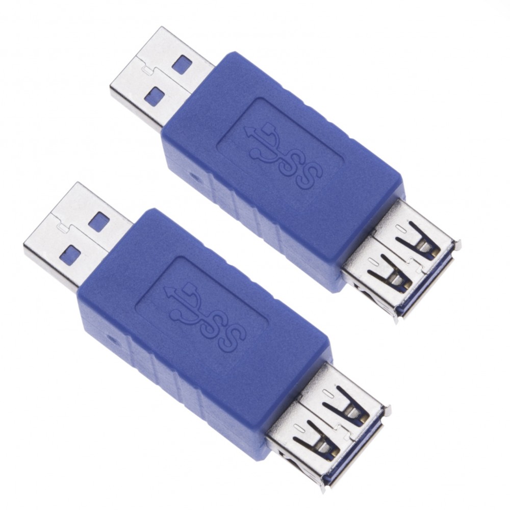 2 Pieces Quick Speed USB 3.0 Male to Female Adapter for Computers, Laptops, Printers, Hard Drives a