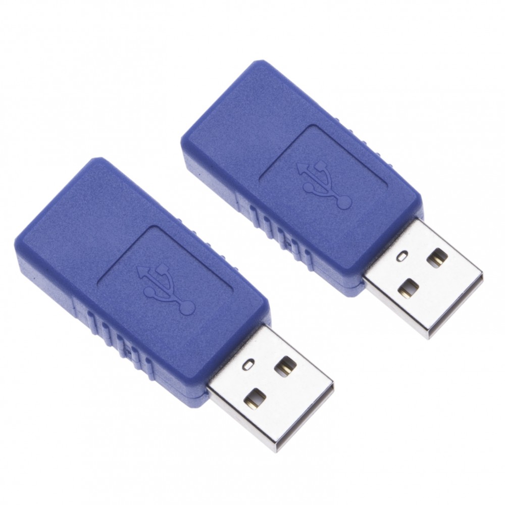 2 Pieces USB 2.0 Male to Female Adapter for Computers, Laptops, Printers, Hard Drives a
