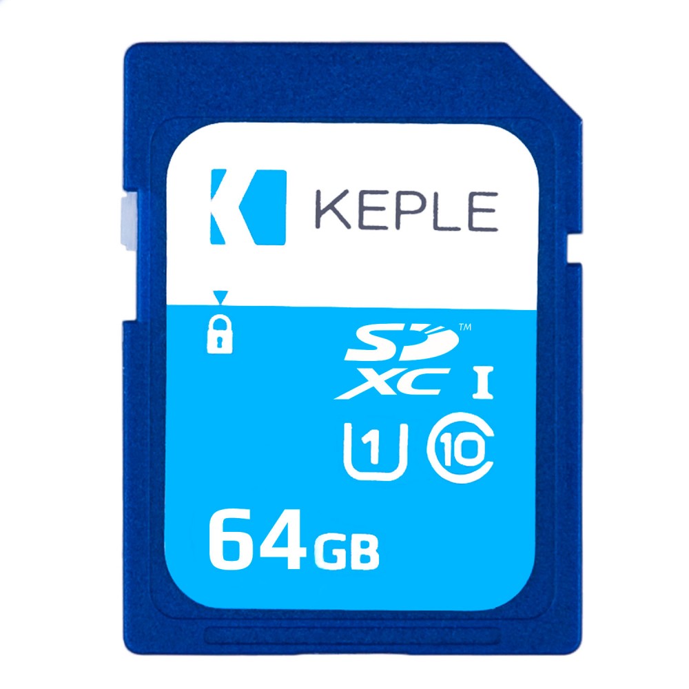 Keple 64GB 32Go SD Memoire Carte de Quick Speed SDcarte for Sony Cyber Shot DSC-WX350 DSC-W710 DSC-W730 SLR Kamera 64GB Storage Classe 10 UHS-1 U1 SDXC Card for HD Videos & Photos DSC-W800 