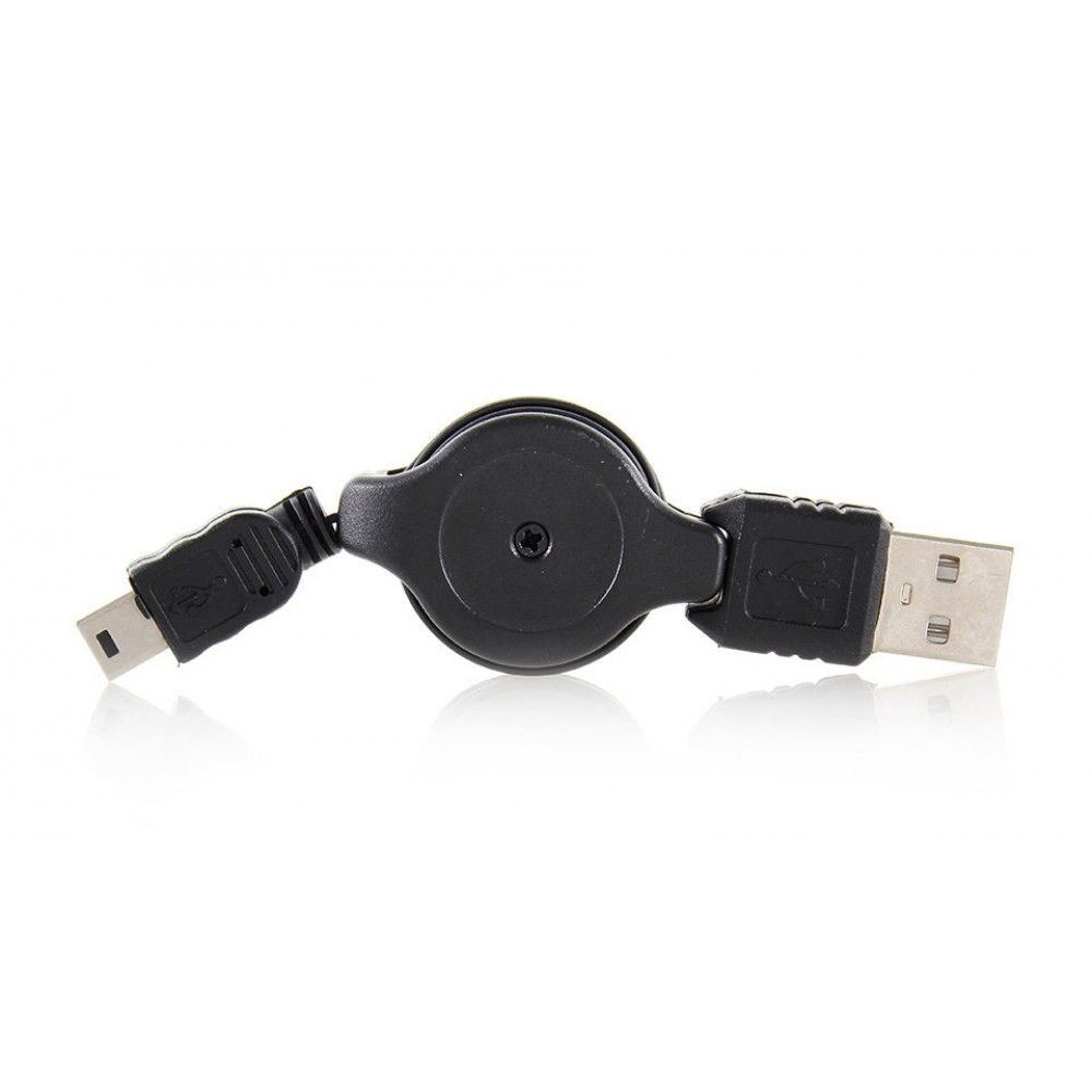 Retractable USB 2.0 A to Micro USB Data and Charging Cable Lead