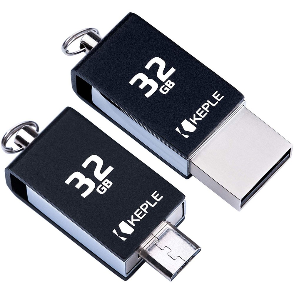 32GB USB Stick OTG to Micro USB 2 in 1 Flash Drive Memory Stick 2.0 Compatible with Xiaomi Mi A1 Mi A2 Mi A2 Lite, Mi Mix 3, Redmi 5 Plus Redmi Note 5 Redmi 7 Redmi Go | 32 GB Pen Drive Dual Port