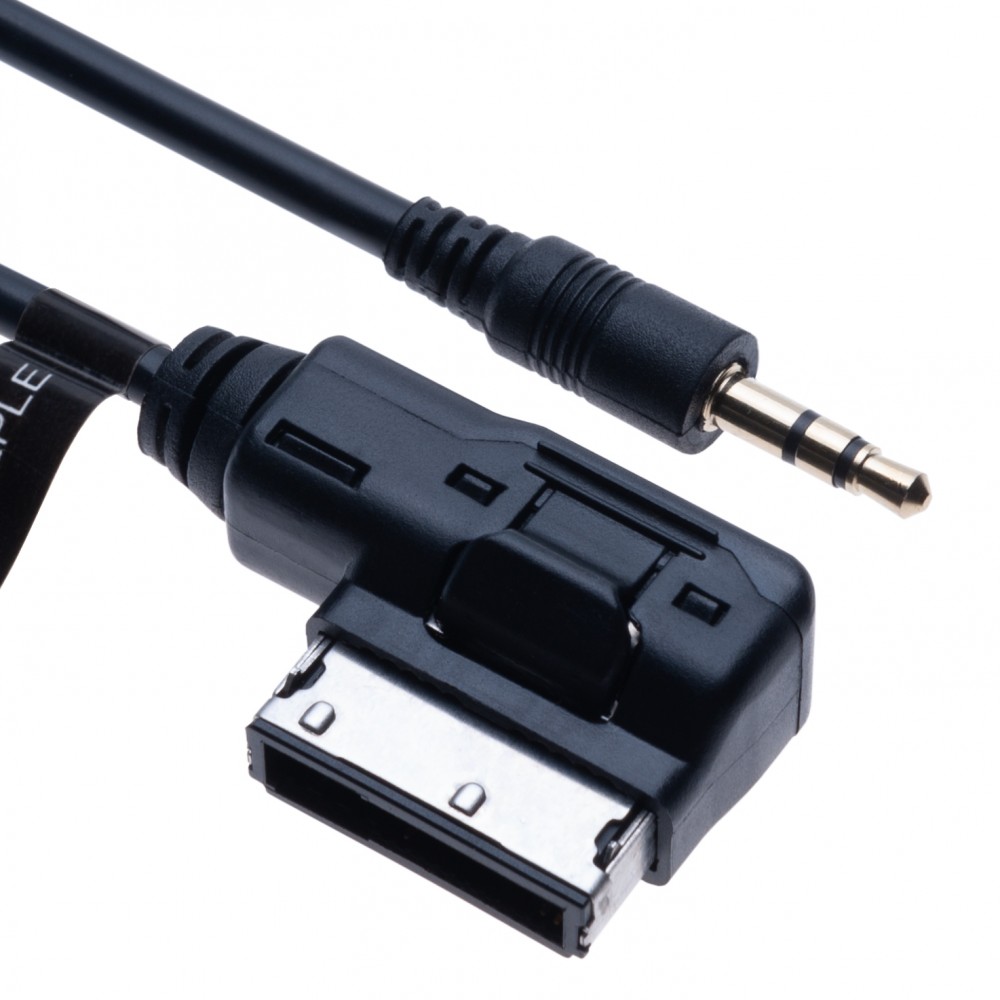 AMI MDI to AUX 3.5mm male plug Music Media Interface Cable Adapter | Compatible with Audi A6L  Q5  Q7  A8  S5  A5  A4L  A3 VW Volkswagen Tiguan GTI CC Magotan Skoda Fabia Octavia vehicle radio | 2m