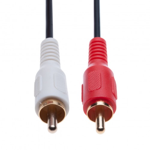  Cables Audio Rouge  kenable 007524 °Câble Audio 2 m 2 X RCA 3,5 mm Noir 2 X RCA, mâle, 3,5 mm, mâle, 2 m, Noir, Rouge 