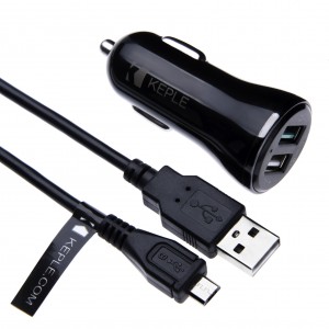 Quick Charge Car Charger with 0.5m Micro USB Cable for Google Nexus 6, Xiaomi Mi 3 / 4 / Max / Note Pro