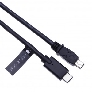 Type C (Type-C, USB-C) to Mini USB Data Cable Cord for Car Dash Cam Recorder NEXTBASE IN-CAR CAM DUO, MIO MiVue,  ARAS FHD, APEMAN, icefox FHDto MacBook, Google Chromebook Pixel, Lenovo Yoga 900, Dell XPS, ASUS ZenBook  (1m/3ft black)