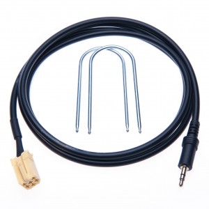Fiat Alfa Romeo (Blaupunkt) 3.5mm Music Interface Audio Cable Aux-IN Adapter Mp3 Lead to Connect Samsung Galaxy, HTC ONE, Huawei, Sony Xperia, Lumia, LG, MP3 Player to OEM Car Radio Alfa Romeo 159; Fiat Grande Punto(2007-Now )