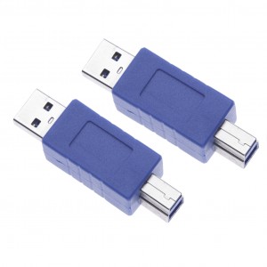 2 Pieces USB 3.0 Male to Printer Male Adapter for  HP, Dell, Epson, Canon, Lexmark, Xerox, Samsung, Photosmart, Pixma, Brother, Kodak Printers