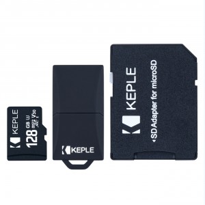 128GB Micro SD Memory Card by Keple | MicroSD Class 10 For HD Videos and Photos | 128 GB SDHC UHS-1 U1 (USB and SD Adapter Included)