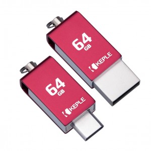 USB Memory Stick 64GB Red USB C 3.0 High Speed Dual OTG Pen Flash Drive Compatible with HP Elite x2, Pavilion x2, Pro 608 G1 Tablet | 64 GB Type C Data Thumb Drive