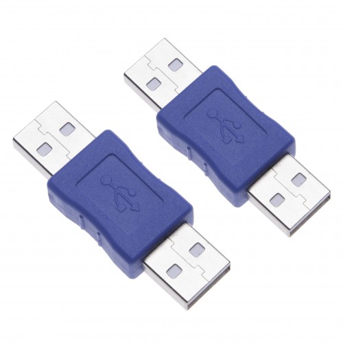 2 Peaces Quick Speed USB 2.0 A Male to A Male Adapter for Computers, Laptops, Printers, Hard Drives a