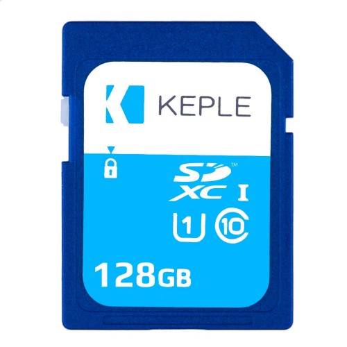 128GB SD Memory Card by Keple | High Speed SD Card for HD Videos & Photos | 128 GB Storage Class 10 UHS-I U1 SDXC 