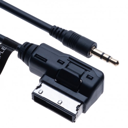 AMI MDI to AUX 3.5mm male plug Music Media Interface Cable Adapter | Compatible with Audi A6L  Q5  Q7  A8  S5  A5  A4L  A3 VW Volkswagen Tiguan GTI CC Magotan Skoda Fabia Octavia vehicle radio | 1.5m