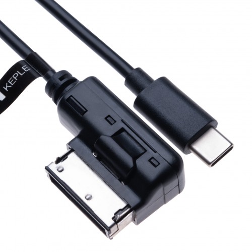AMI to USB C Music Interface MP3 Adapter Audio Adaptor Compatible with Audi A3, A4, S4, A5, S5, S6, A8, S8, A8-L, Q3, Q5, Q7, TT, R8, VW Jetta, Golf Mk6, Passat Tiguan Touareg Wagon Skoda Seat | 2m