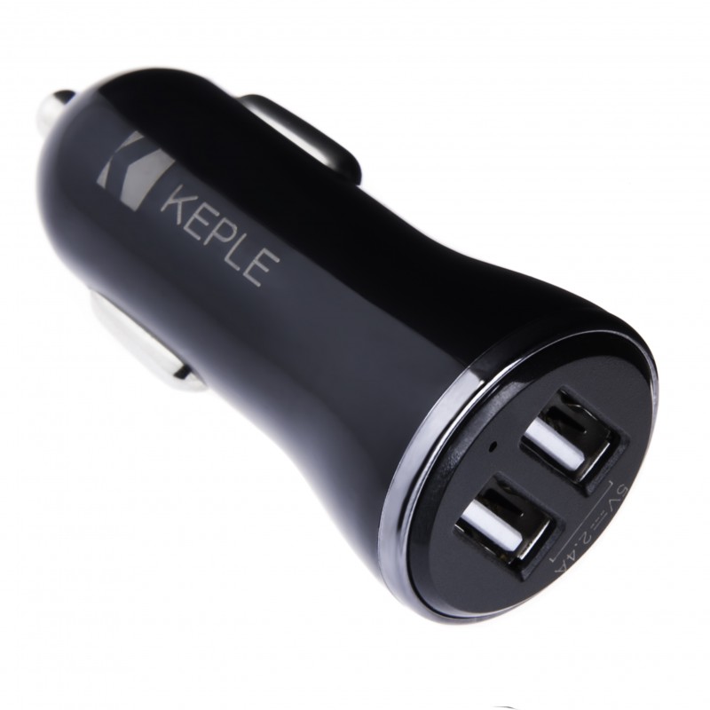 Car Charger 2x Port USB Adaptor 2.4A (12-24V) for Acer Iconia One 8/ Tab 10/ Talk S/ Predator 8 a