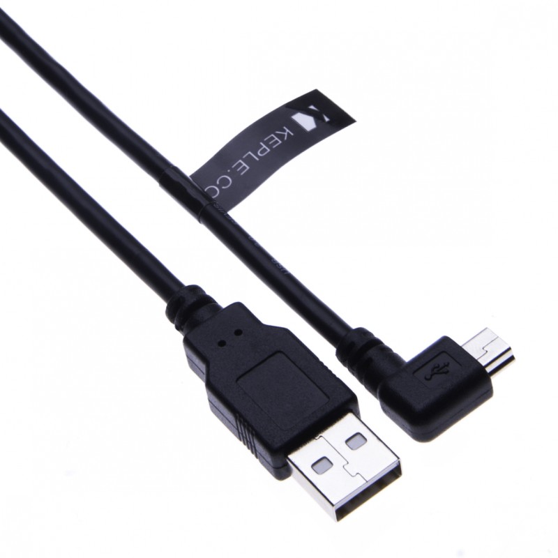 Right Angle 90 Degree Mini USB  Cable Cord for Garmin nuvi 42 / 52 / 52LM / 54LM / 55LM / 57LM / 67LM / 68LM / 860 / 1210 / 1240 / 1260 / 1270 / 1290 / 1310 / 1340 / 1370 / 1410 / 1440 / 1490 / 1695 / 2200 / 2415 | Sat nav GPS Navigation Satellite System 