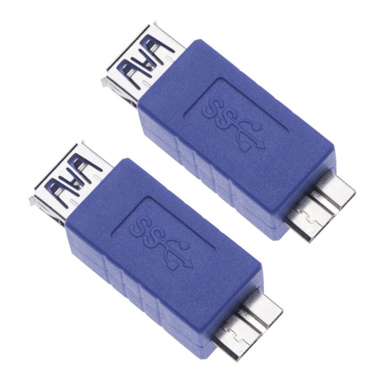 2 Pieces USB 3.0 Female to Micro B Male Adapter for Computers, Laptops, External Hard Drives a