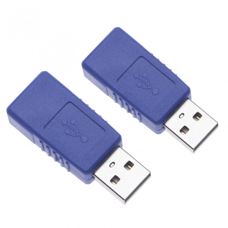 2 Pieces USB 2.0 Male to Female Adapter for Computers, Laptops, Printers, Hard Drives a