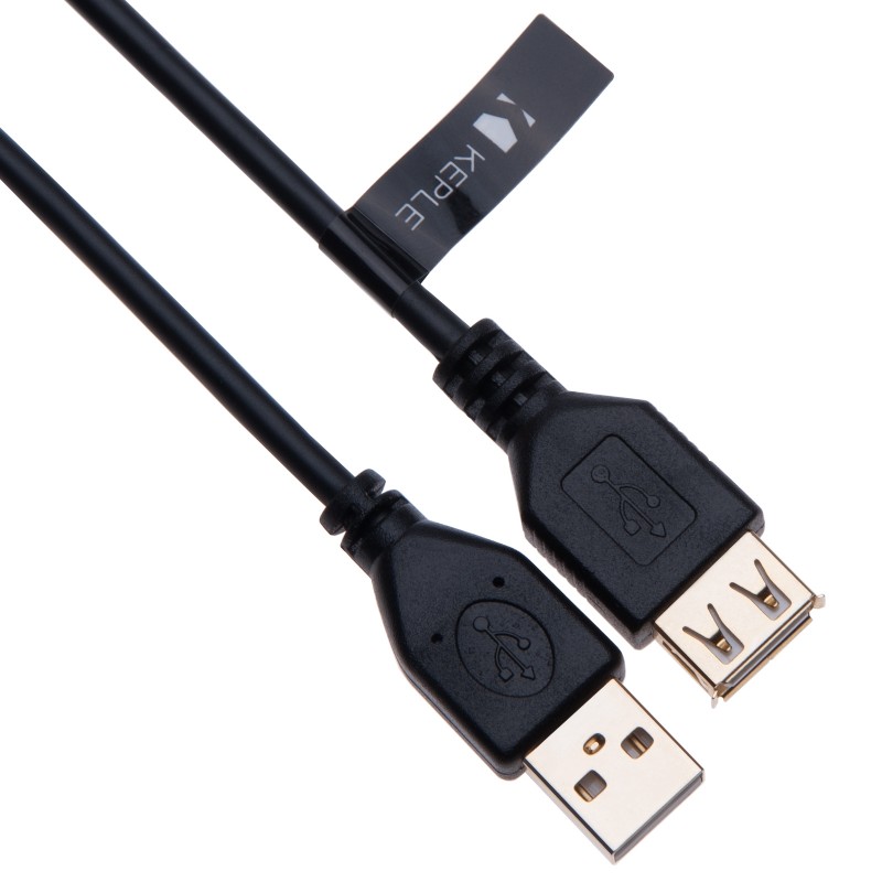 USB Extender A Male to A Female Connector / Extension for Smart TV Stick Keyboard Mouse PS Xbox Controller for PC Laptop LED mirror Raspberry Pi Cable / VR WiFi Lead Cord 2.0 Speed – 0.25 m Black