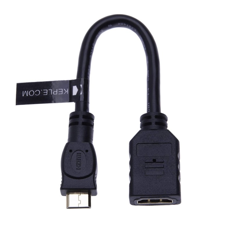 HDMI Cable, MINI C Male to HDMI Female - 15cm