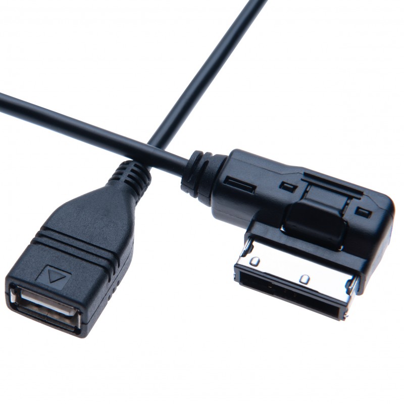 AMI MDI to USB Female Music Media Interface Cable Adapter | Compatible with Audi A6L  Q5  Q7  A8  S5  A5  A4L  A3 VW Volkswagen Tiguan GTI CC Magotan Skoda Fabia Octavia vehicle radio | 1m