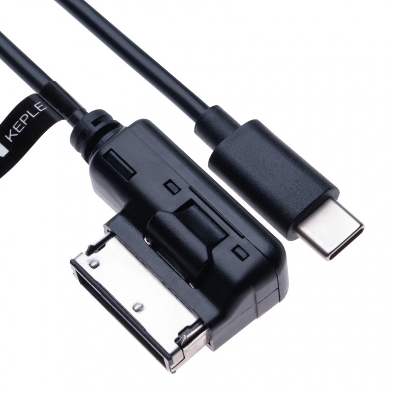 AMI to USB C Music Interface MP3 Adapter Audio Adaptor Compatible with Audi A3, A4, S4, A5, S5, S6, A8, S8, A8-L, Q3, Q5, Q7, TT, R8, VW Jetta, Golf Mk6, Passat Tiguan Touareg Wagon Skoda Seat | 1m