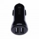 Dual Port In Car Charger + Small Pin USB Cable | for Nokia 1200, 1203, 1208, 1650, 1661 | 2x 2.4A (12/ 24V) Circuit Protection (0.6m/ 2ft) f