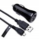 Dual Port Car Charger + Micro USB Cable for Acer Iconia One 8/ Tab 10/ Talk S/ Predator 8 2x 2.4A (12/ 24V) (0.5m/ 1.5ft) a