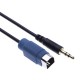 Alpine KCE-237B 3.5mm Aux Jack Stereo Adaptor for Alpine iXA W404R / W407BT, IDA X303 / X301 / X305 / X311 / X313 / X301RR + HQRP a