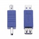 2 Pieces Quick Speed USB 3.0 Male to Female Adapter for Computers, Laptops, Printers, Hard Drives b