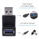 2 Pieces USB 3.0 Male to Female 90 Degrees Adapter for Computers, Laptops, Printers, Hard Drives c