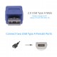 2 Peaces Quick Speed USB 2.0 A Male to A Male Adapter for Computers, Laptops, Printers, Hard Drives c
