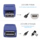 2 Pieces USB 2.0 Male to Female Adapter for Computers, Laptops, Printers, Hard Drives c