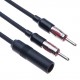 Universal Car Radio Antenna Splitter Lead | Double Male to Female FM AM Y Splitter Adaptor Cable d