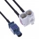 Diversity Car Antenna Adapter Fakra Plug to Type B Double Socket for Audi, Volkswagen VW, Mercedes, Skoda c