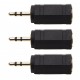 3 Pack 3.5mm to 2.5mm adapter 3.5 mm Female to 2.5 mm Male Headphones Socket Jack Stereo Adaptor AUX Audio Cable Connector c