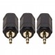 3 Pack 3.5mm to 2.5mm adapter 3.5 mm Female to 2.5 mm Male Headphones Socket Jack Stereo Adaptor AUX Audio Cable Connector d