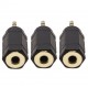 3 Pack 3.5mm to 2.5mm adapter 3.5 mm Female to 2.5 mm Male Headphones Socket Jack Stereo Adaptor AUX Audio Cable Connector e