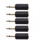 5 Pack 3.5mm Mono Adapter Mono to Mono, Male to Female 3.5 mm Audio Adaptor Extender c