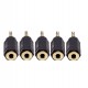 5 Pack 3.5mm Mono Adapter Mono to Mono, Male to Female 3.5 mm Audio Adaptor Extender e