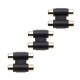 3 Pack 2x RCA Female to Female Coupler  Audio Connector Adapter Extension Adaptor for Turntable Record Player, CD, MP3, DAC, Reciever, Amplifier, Stereo Phono Cable c