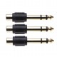 3 Pack 6.35mm to 1 RCA Adapter 1/4 Inch Connector to single Phono Stereo Jack Male to RCA Female Adaptor Gold Plated TRS Converter d
